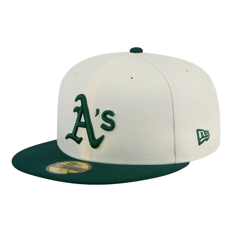 Oakland Athletics Chrome Green Two Tone New Era 59FIFTY Fitted Hat