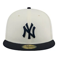 New York Yankees Chrome Navy Two Tone Era 59FIFTY Fitted Hat