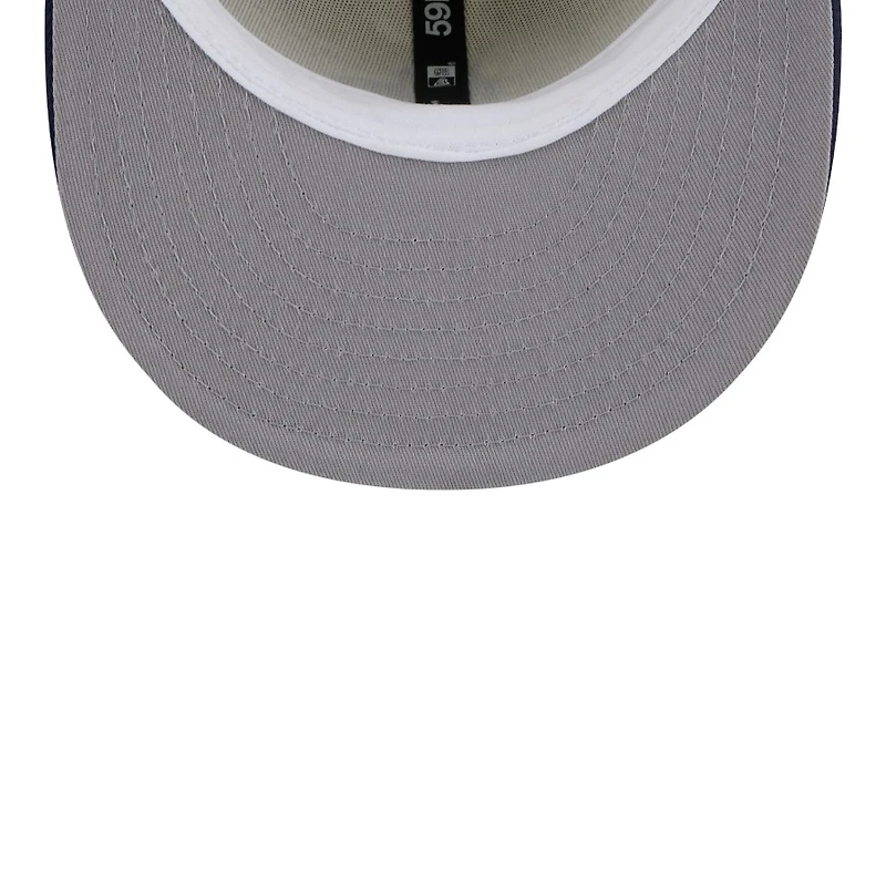 Milwaukee Brewers Chrome Blue Two Tone New Era 59FIFTY Fitted Hat