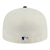Milwaukee Brewers Chrome Blue Two Tone New Era 59FIFTY Fitted Hat