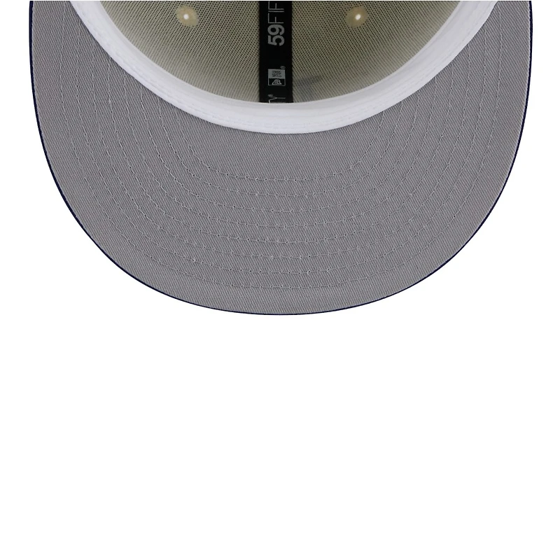 Los Angeles Dodgers Chrome Blue Two Tone New Era 59FIFTY Fitted Hat