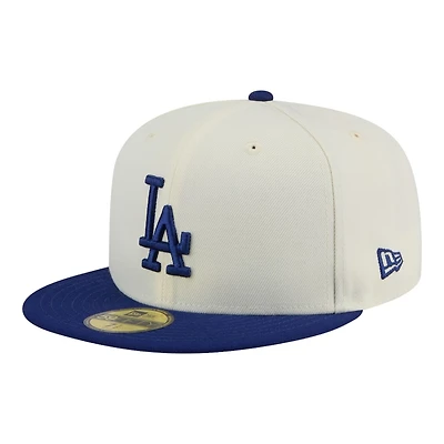 Los Angeles Dodgers Chrome Blue Two Tone New Era 59FIFTY Fitted Hat