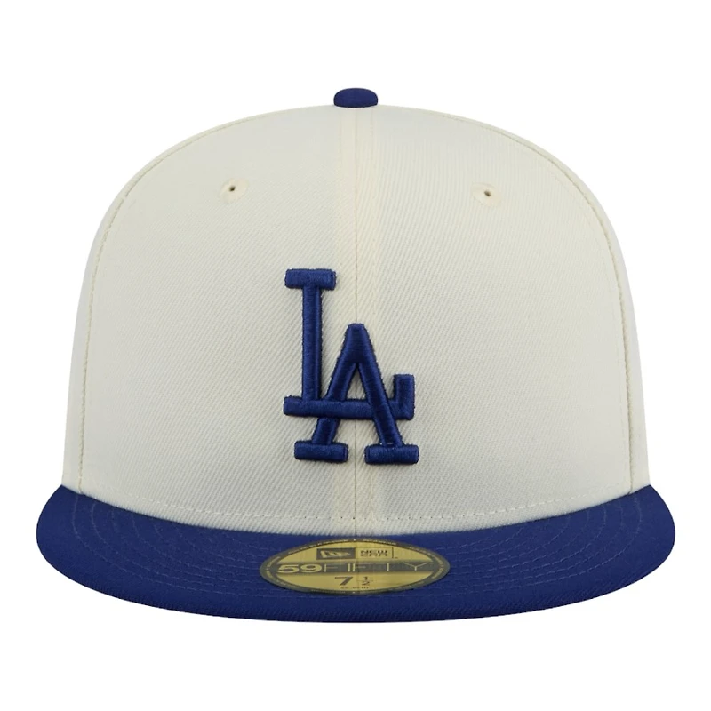 Los Angeles Dodgers Chrome Blue Two Tone New Era 59FIFTY Fitted Hat