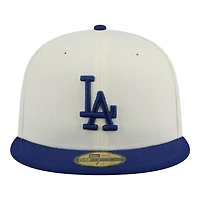 Los Angeles Dodgers Chrome Blue Two Tone New Era 59FIFTY Fitted Hat