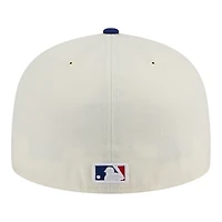Los Angeles Dodgers D Logo Chrome Blue Two Tone New Era 59FIFTY Fitted Hat