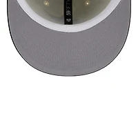 Florida Marlins Chrome Black Two Tone New Era 59FIFTY Fitted Hat