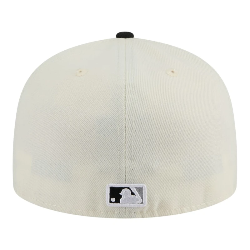 Chicago White Sox Chrome Black Two Tone New Era 59FIFTY Fitted Hat