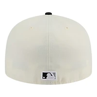 Chicago White Sox Chrome Black Two Tone New Era 59FIFTY Fitted Hat