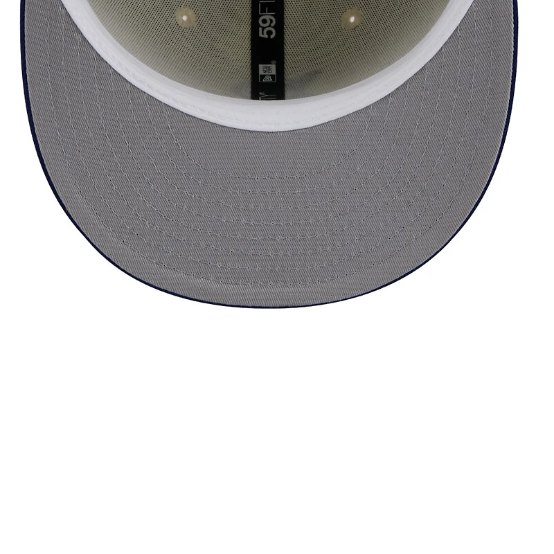 Brooklyn Dodgers Chrome Blue Two Tone New Era 59FIFTY Fitted Hat