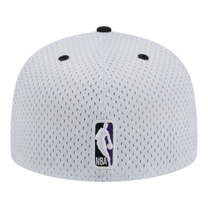 Sacramento Kings White Throwback Mesh NBA New Era 59FIFTY Fitted Hat