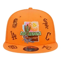 MLB Arizona Spring Training Orange Cactus League Teams New Era 9FIFTY Snapback Hat