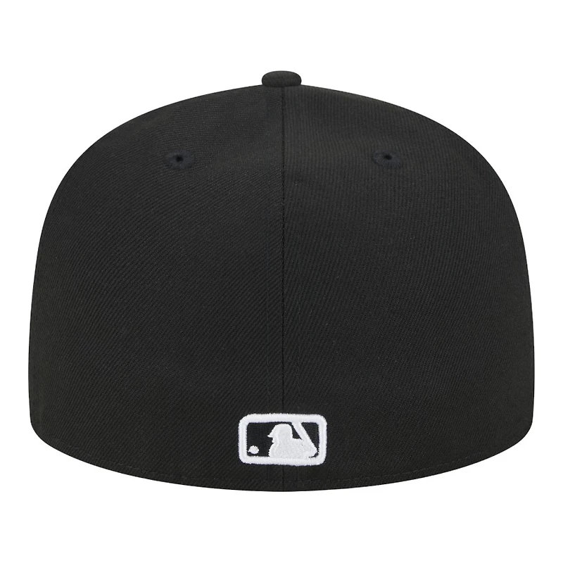 St. Louis Cardinals Bird Logo Black White 2006 WS Patch Gray UV New Era 59FIFTY Fitted Hat