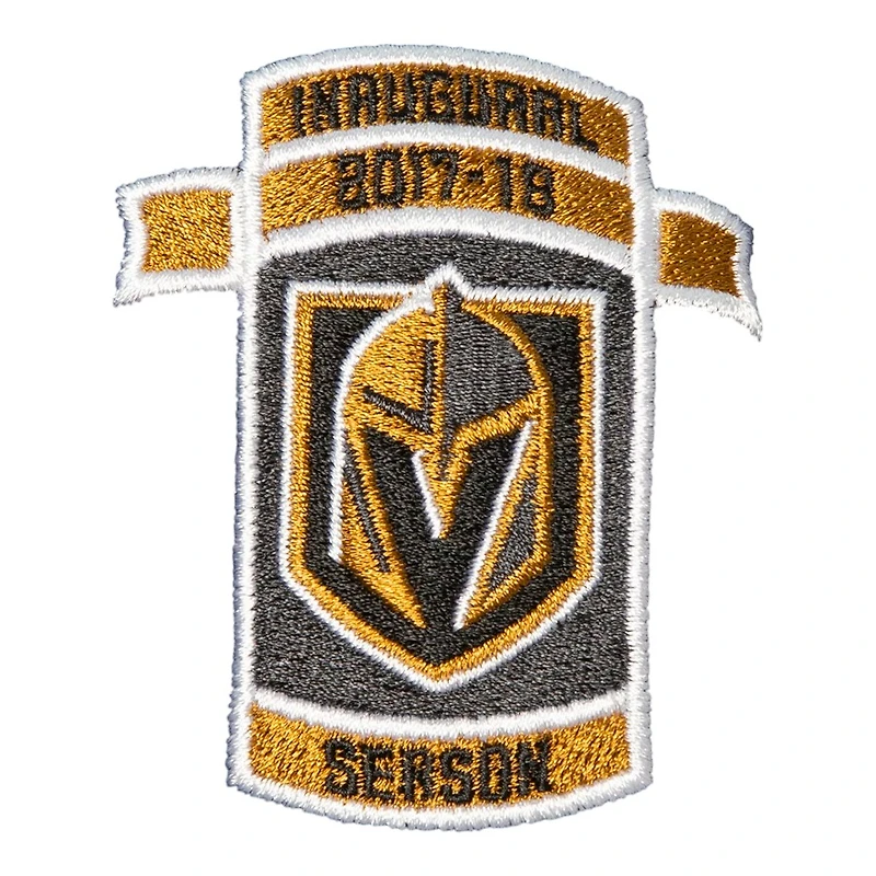 Vegas Golden Knights Black Inaugural Season Patch Mitchell & Ness NHL Dynasty Fitted Hat