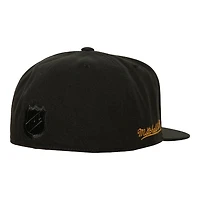 Vegas Golden Knights Black Inaugural Season Patch Mitchell & Ness NHL Dynasty Fitted Hat