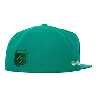 Anaheim Ducks Teal Green Inaugural Season Patch Mitchell & Ness NHL Dynasty Fitted Hat