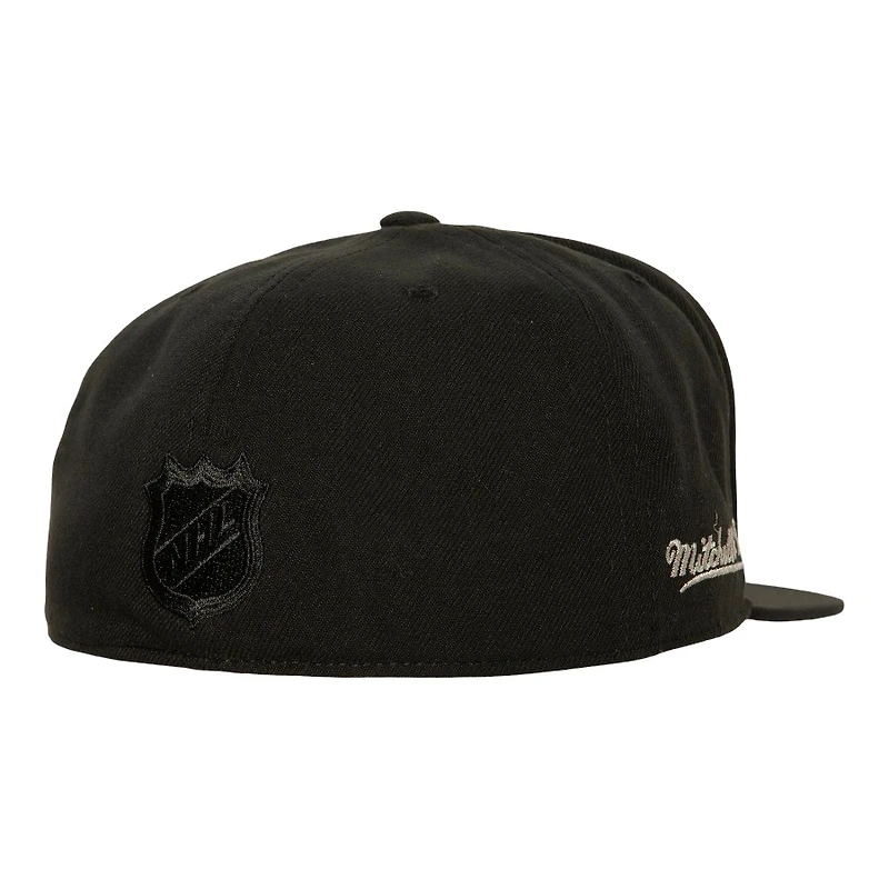 Los Angeles Kings Black 2014 Stanley Cup Champs Patch Mitchell & Ness NHL Dynasty Fitted Hat