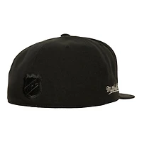 Los Angeles Kings Black 2014 Stanley Cup Champs Patch Mitchell & Ness NHL Dynasty Fitted Hat
