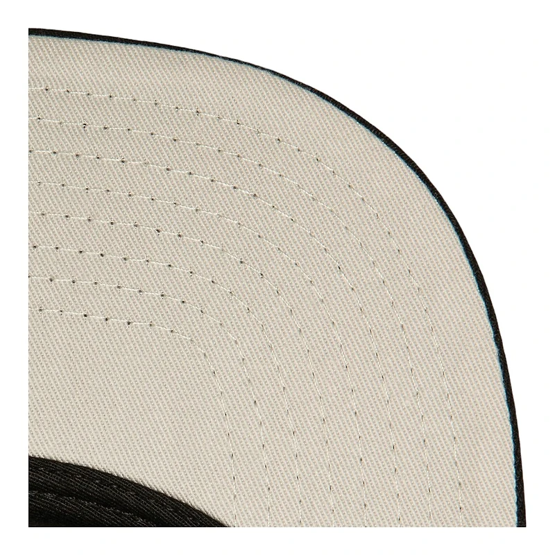 Pittsburgh Penguins Black 5X Stanley Cup Champs Patch Mitchell & Ness NHL Dynasty Fitted Hat