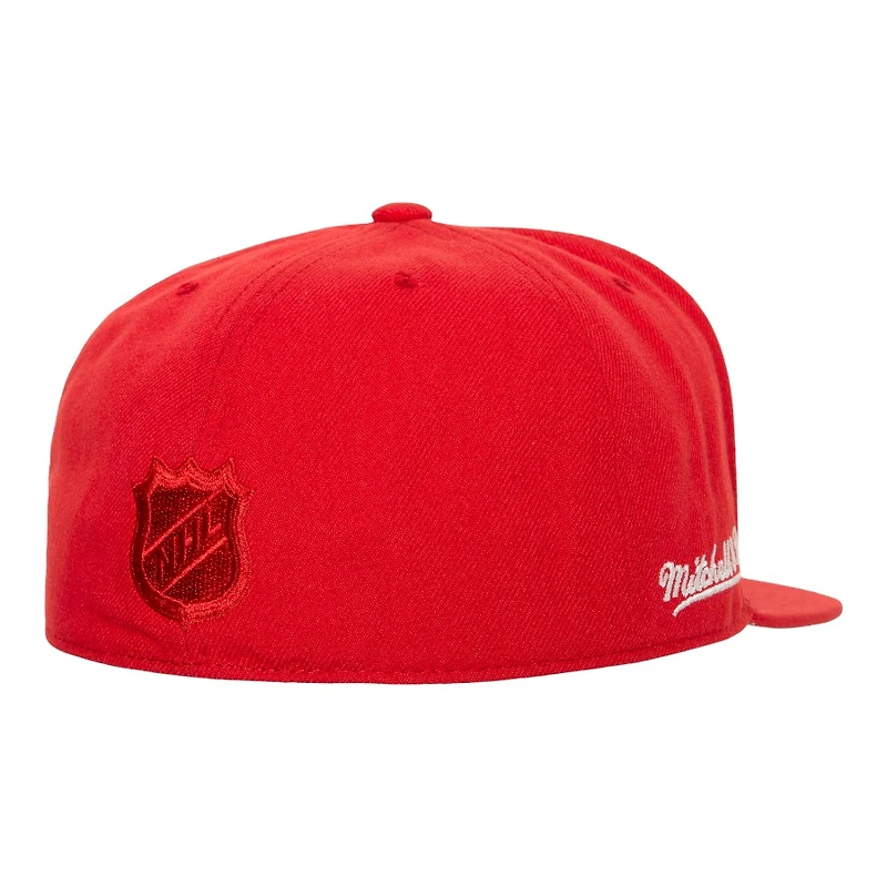 Detroit Red Wings 2002 Stanley Cup Patch Mitchell & Ness NHL Dynasty Fitted Hat