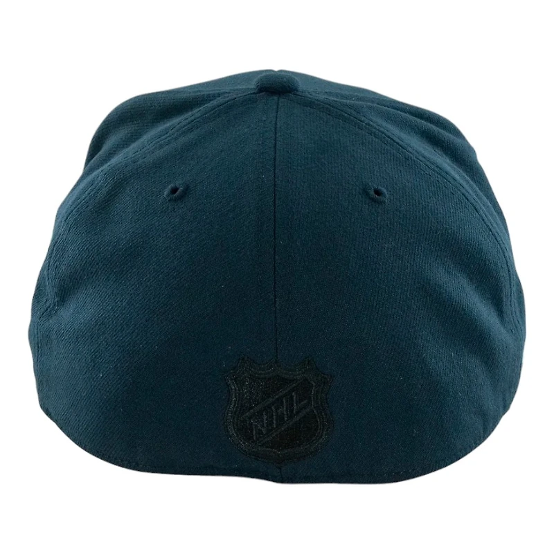 Seattle Kraken Navy Inaugural Season Patch Mitchell & Ness NHL Dynasty Fitted Hat