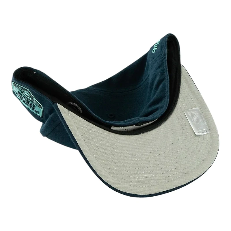 Seattle Kraken Navy Inaugural Season Patch Mitchell & Ness NHL Dynasty Fitted Hat