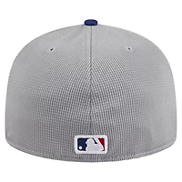 Los Angeles Dodgers Gray Blue 2024 Batting Practice New Era 59FIFTY Fitted Hat