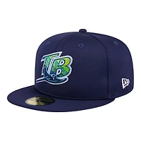 Tampa Bay Rays Navy 2024 Batting Practice New Era 59FIFTY Fitted Hat