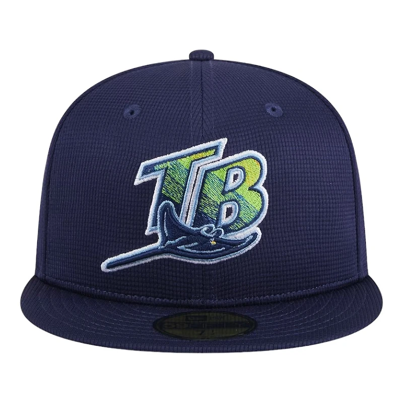 Tampa Bay Rays Navy 2024 Batting Practice New Era 59FIFTY Fitted Hat