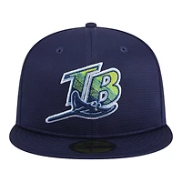 Tampa Bay Rays Navy 2024 Batting Practice New Era 59FIFTY Fitted Hat