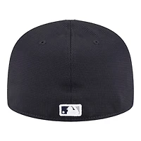 New York Yankees Navy White 2024 Batting Practice Era 59FIFTY Fitted Hat