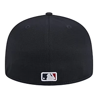 Atlanta Braves White Navy 2024 Batting Practice New Era 59FIFTY Fitted Hat