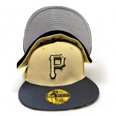 Pittsburgh Pirates Vegas Gold Two Tone King X Slim Pack 1994 ASG Patch Gray UV New Era 59FIFTY Fitted Hat
