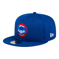 Chicago Cubs Blue 2024 Batting Practice New Era 59FIFTY Fitted Hat