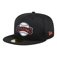 San Francisco Giants Black 2024 Batting Practice New Era 59FIFTY Fitted Hat