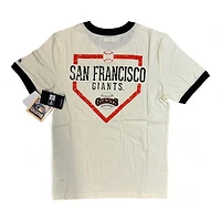 San Francisco Giants Cream Baseball Home Plate Logo New Era T-Shirt