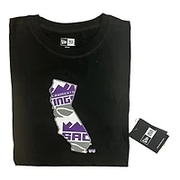 Sacramento Kings Black State Logo New Era T-Shirt