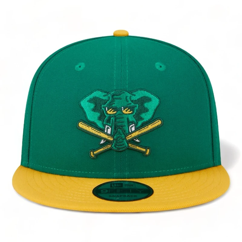 Oakland Athletics Green Yellow 2024 Batting Practice New Era 9FIFTY Snapback Hat
