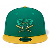 Oakland Athletics Green Yellow 2024 Batting Practice New Era 9FIFTY Snapback Hat