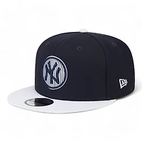 New York Yankees Navy White 2024 Batting Practice New Era 9FIFTY Snapback Hat