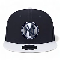 New York Yankees Navy White 2024 Batting Practice New Era 9FIFTY Snapback Hat