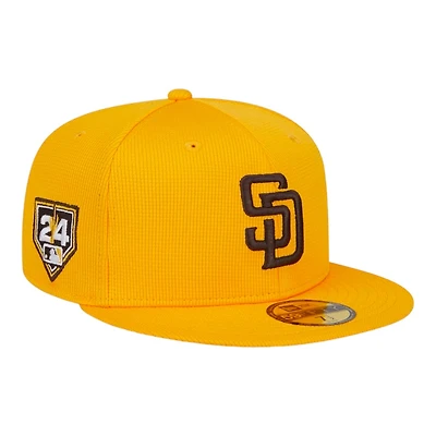 San Diego Padres Yellow 2024 Spring Training Patch New Era 59FIFTY Fitted Hat