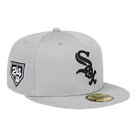 Chicago White Sox Gray 2024 Spring Training Patch New Era 59FIFTY Fitted Hat