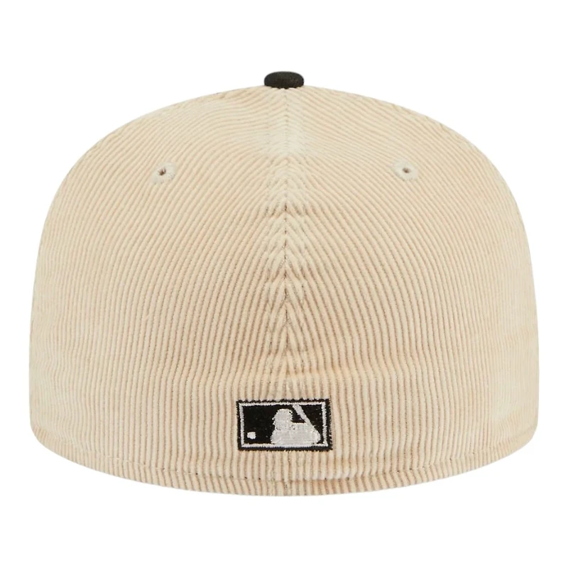 Tampa Bay Devil Rays Off White Cord Classic New Era 59FIFTY Fitted Hat
