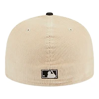 Tampa Bay Devil Rays Off White Cord Classic New Era 59FIFTY Fitted Hat