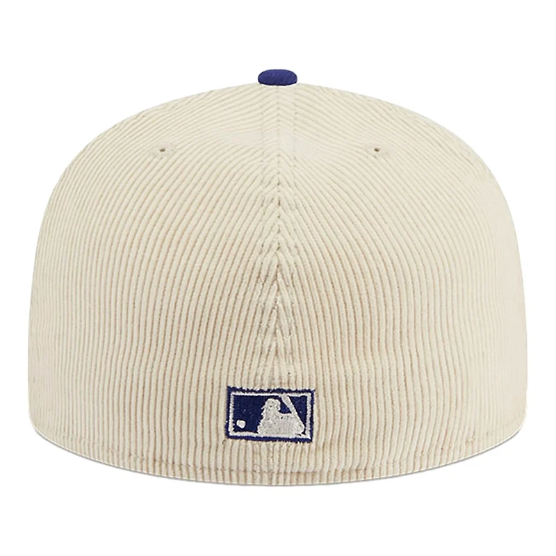 Los Angeles Dodgers Off White Cord Classic New Era 59FIFTY Fitted Hat