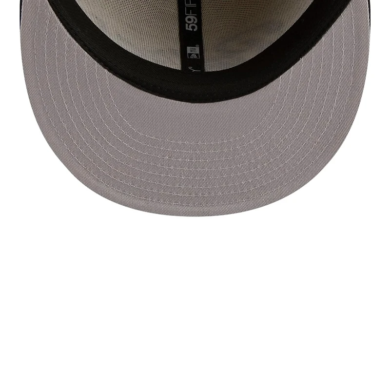 Los Angeles Angels Off White Cord Classic New Era 59FIFTY Fitted Hat