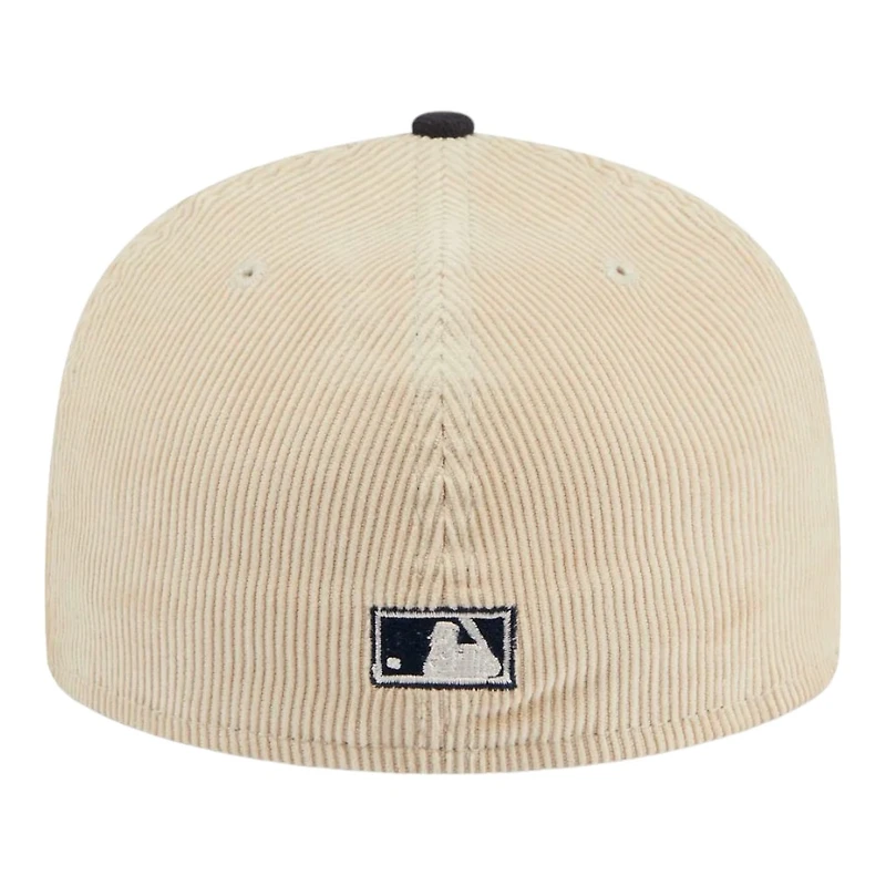Los Angeles Angels Off White Cord Classic New Era 59FIFTY Fitted Hat