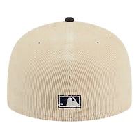 Los Angeles Angels Off White Cord Classic New Era 59FIFTY Fitted Hat