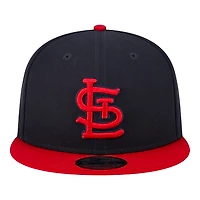 St. Louis Cardinals Navy Red 2024 Batting Practice New Era 9FIFTY Adjustable Snapback Hat