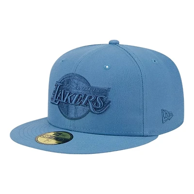Los Angeles Lakers Blue Tonal Color Pack New Era 59FIFTY Fitted Hat